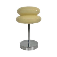 Burger Glass Table Lamp — USB Rechargeable, Warm White 3000K