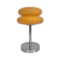 Burger Glass Table Lamp — USB Rechargeable, Warm White 3000K