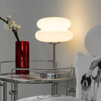 Burger Glass Table Lamp — USB Rechargeable, Warm White 3000K
