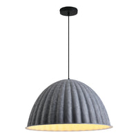 Felt Pumpkin Pendant Light - Acoustic PET Dome 35-77cm