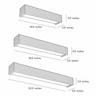 Wooden Wall Light — Rectangular Nordic LED Sconce