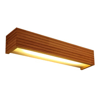 Wooden Wall Light — Rectangular Nordic LED Sconce