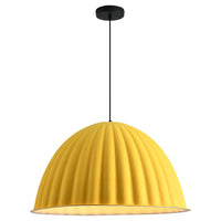 Felt Pumpkin Pendant Light - Acoustic PET Dome 35-77cm